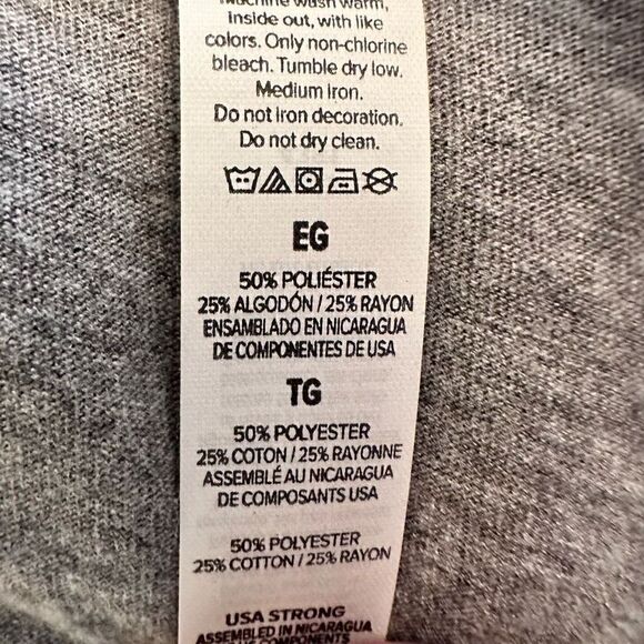 NWOT Bella + Canvas Triblend Collection Yoga Stoned Graphic Tank Top Gray XL - Picture 4 of 4